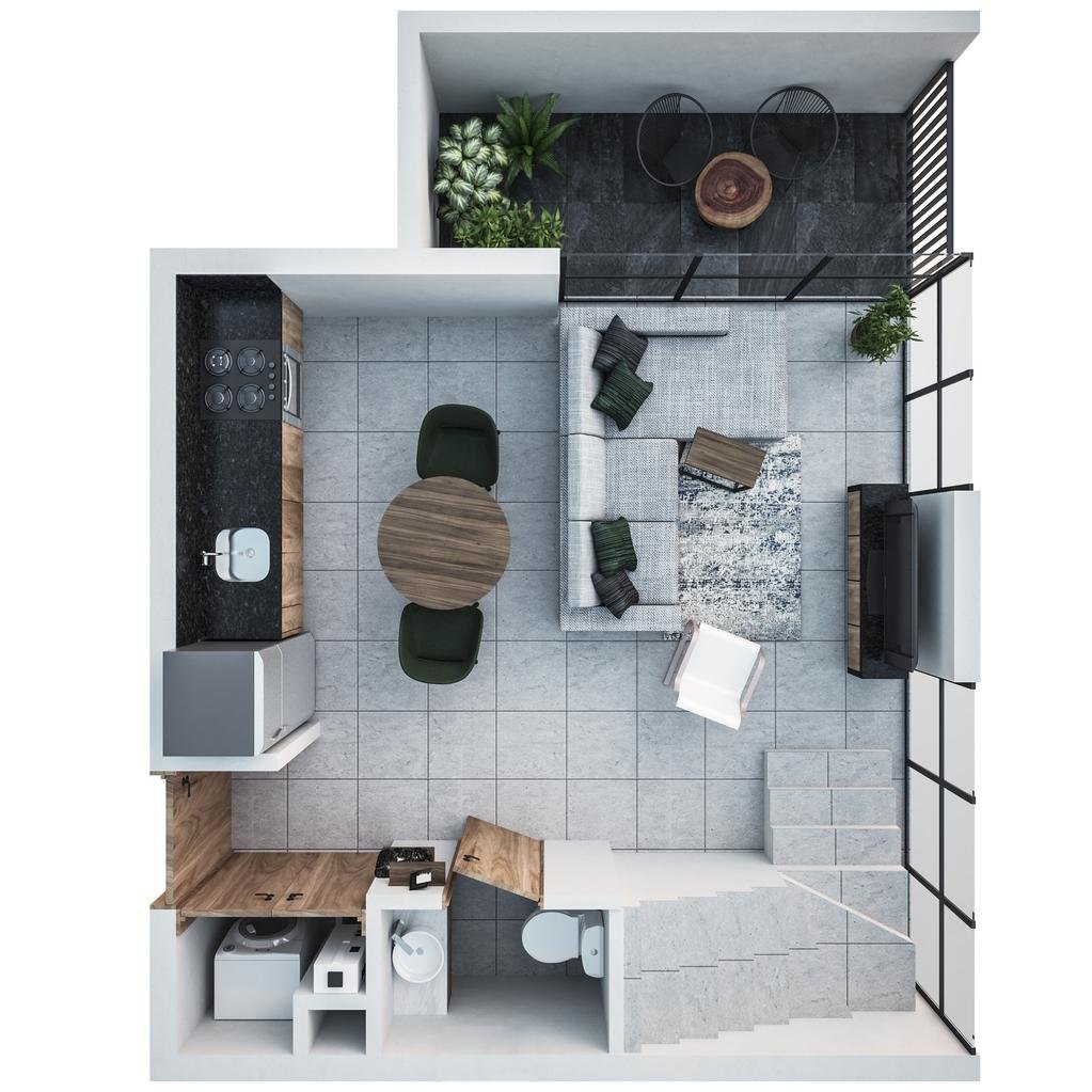 Plano Loft Tipo 2